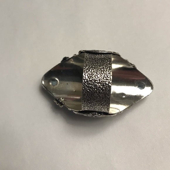 Bubble Bee Jasper Citrine Stamped 925 Sterling Silver Ring - Picture 2 of 2